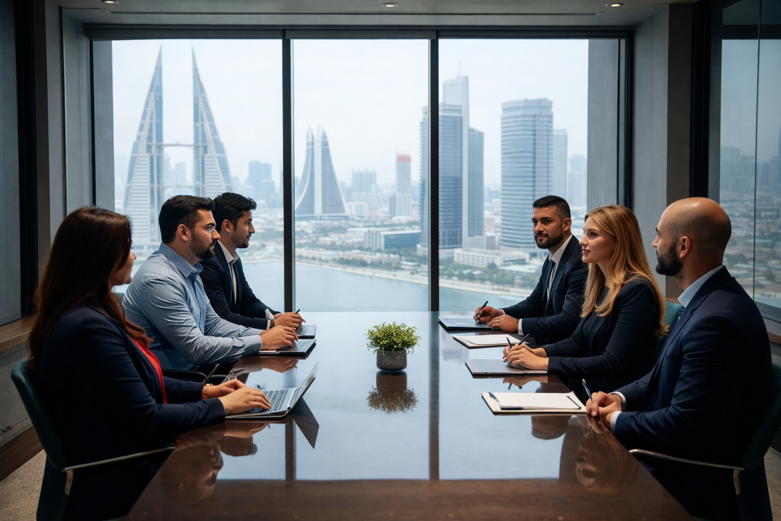 Sky Moon Office Meeting